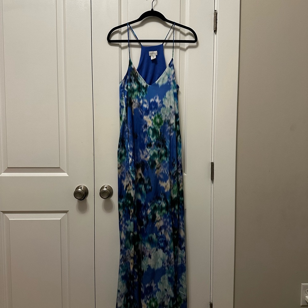 Nicole Miller Blue and Green Dress